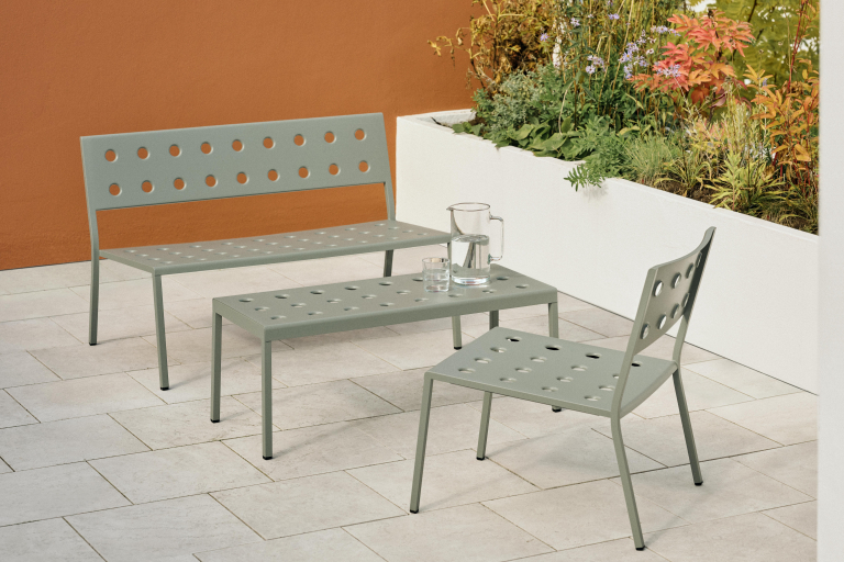 Hay Balcony Lounge tuinbank zonder armleuning 113.5 anthracite