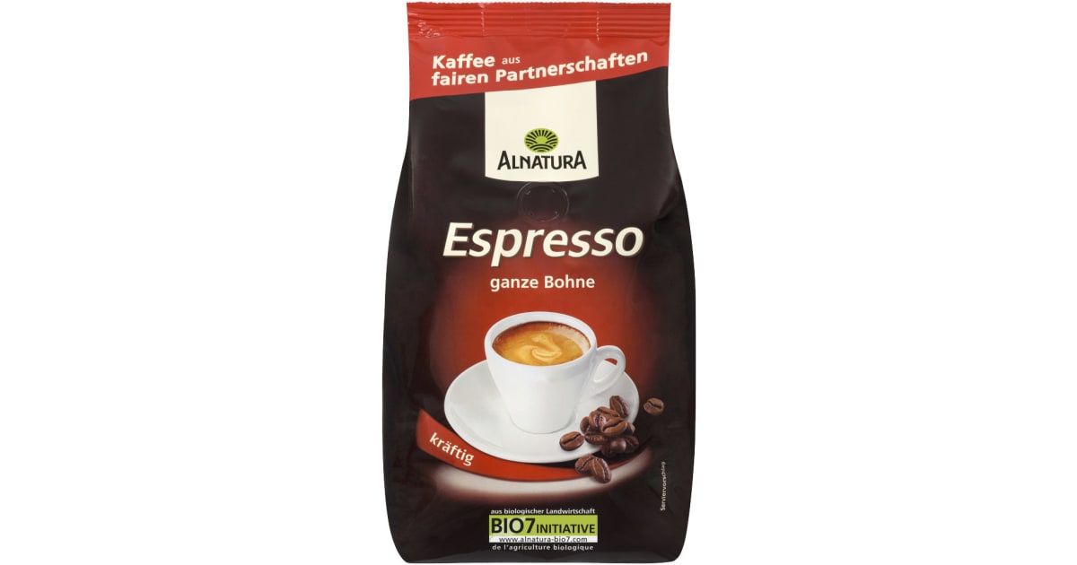 Alnatura Bio Espresso ganze Bohne kräftig