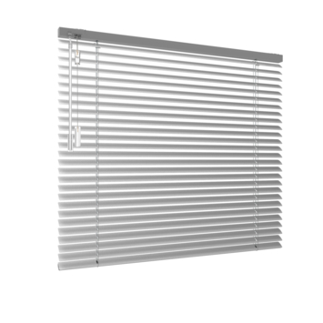 Aluminium Jaloezie Draaikiepraam hout 5126 zilver 25MM