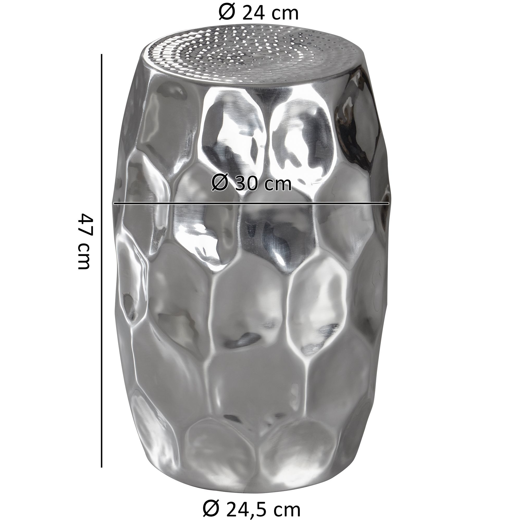 Beistelltisch silber