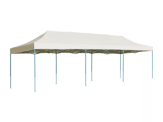 Tente de réception pliable escamotable 3x9 m crème