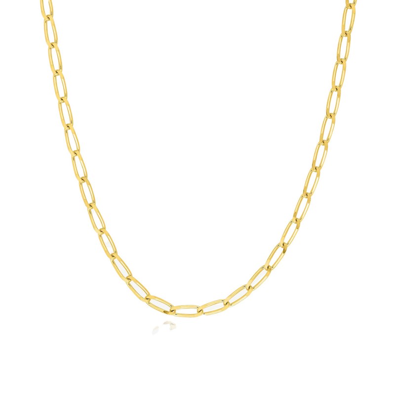Bracelet Mixte 18 cm - Cheval - Or 18 Carats - Largeur 2 mm