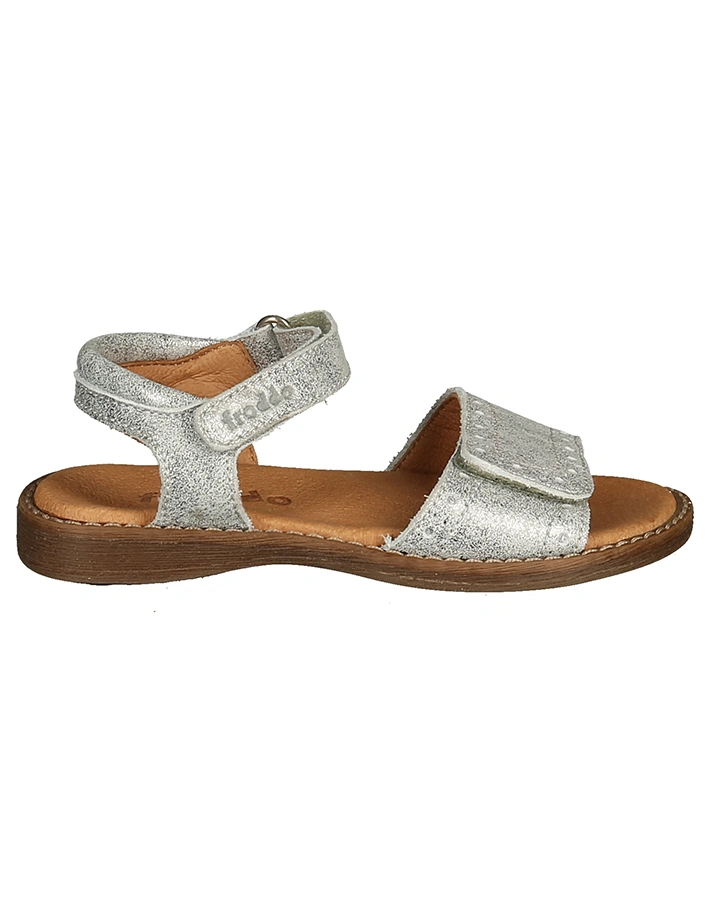 Sandalen CLASSIC GIRL mit Lochmuster in metallic silber