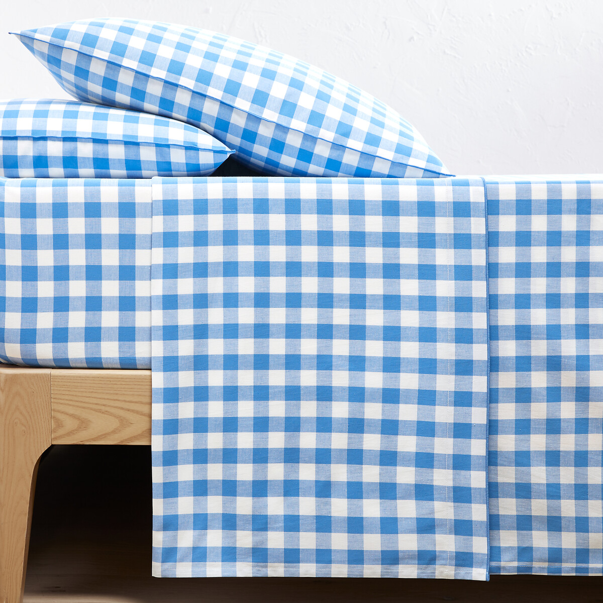 LA REDOUTE INTERIEURS<br>Lençol plano de algodão, azul Veldi