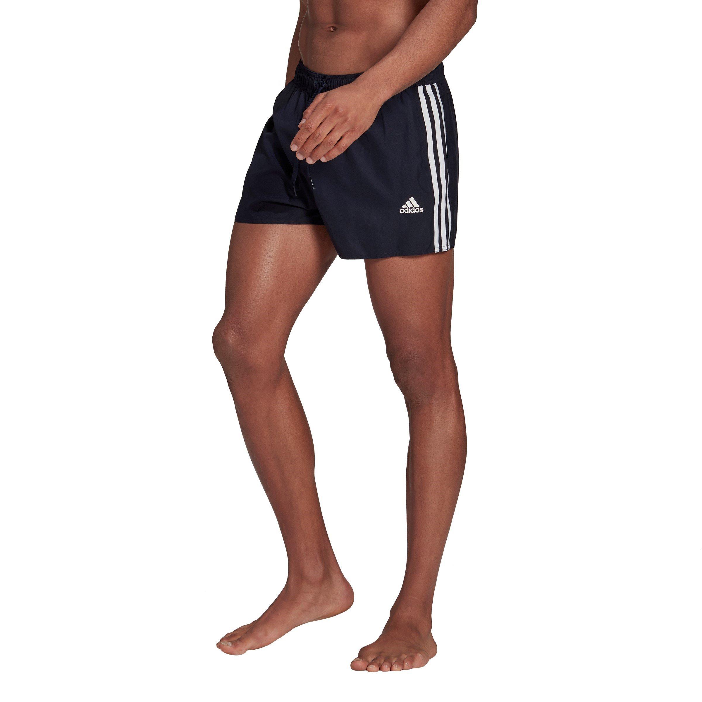adidas 3 Stripe Swim Shorts Mens