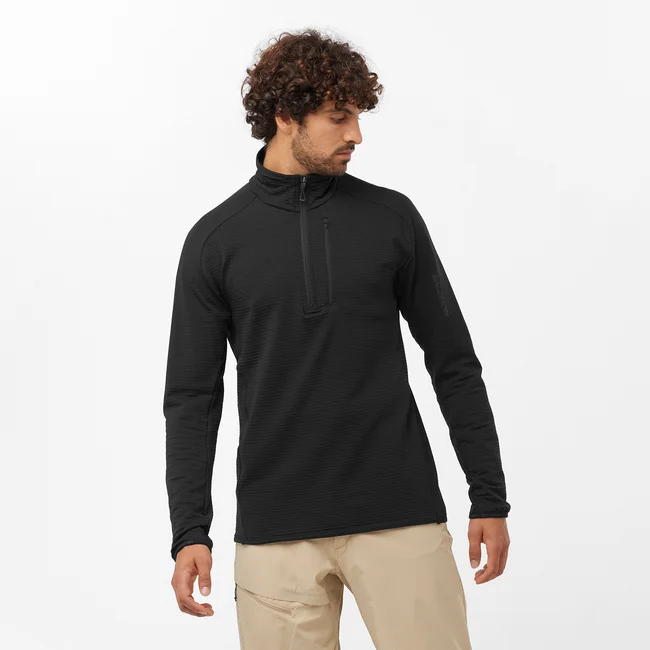 ESSENTIAL LIGHTWARM  Couche intermédiaire pour homme avec demi-zip