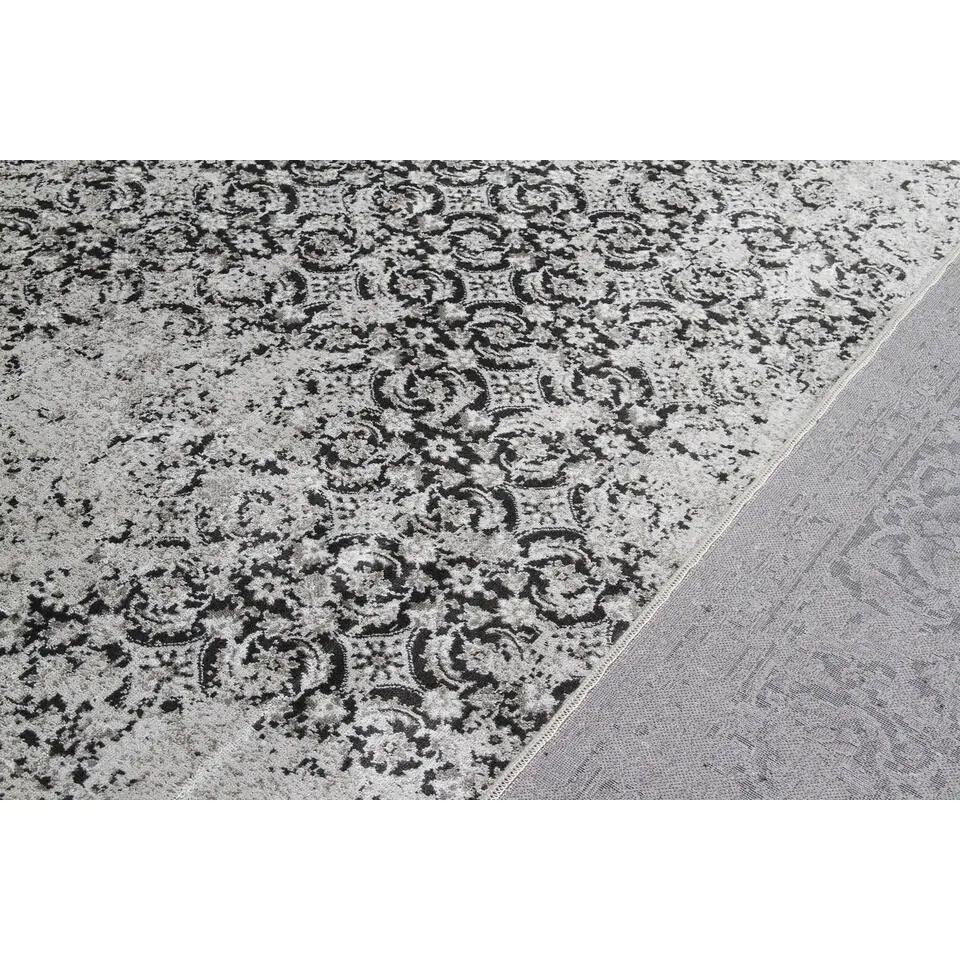 Dutch Lifestyle - Viscose - Vloerkleed - 290x200cm - Grijs