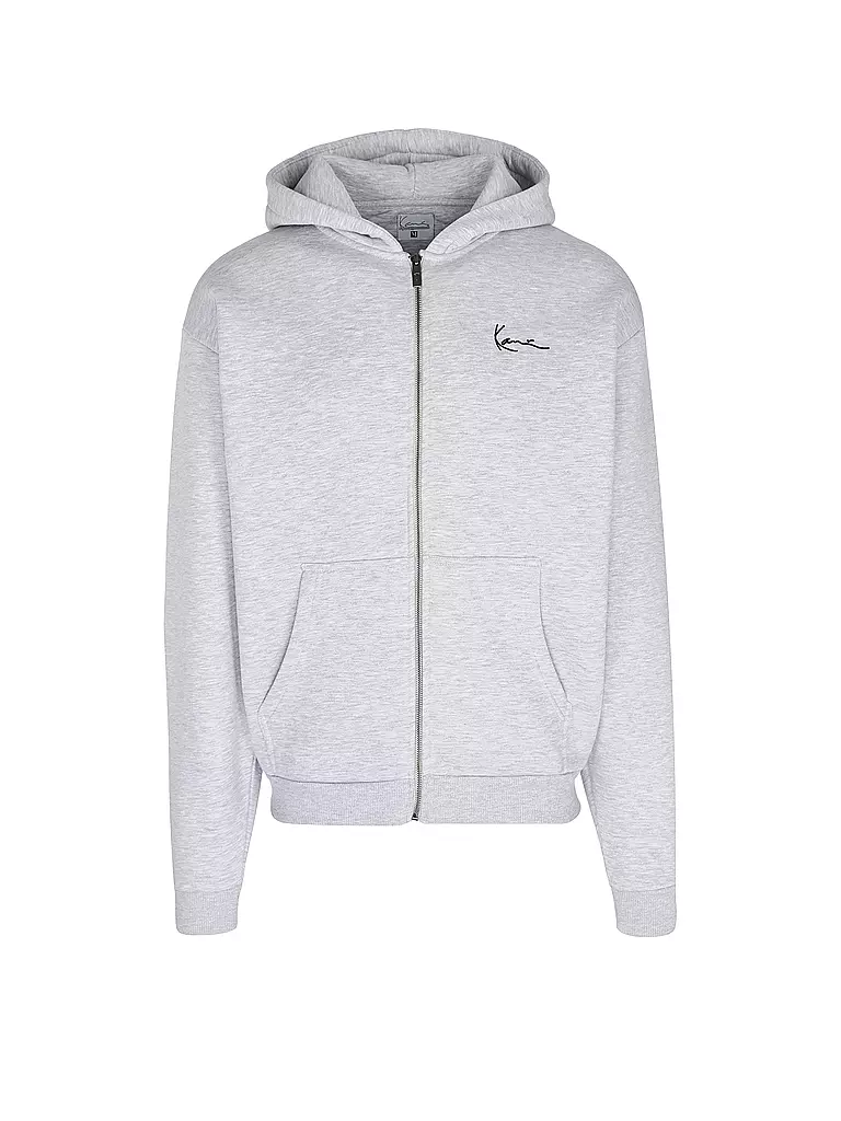 KARL KANI Kapuzensweatjacke hellgrau