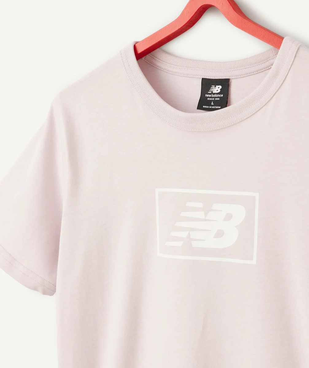 NEW BALANCETEE-SHIRT MANCHES COURTES ROSE PÂLE ESSENTIALS ENFANTS