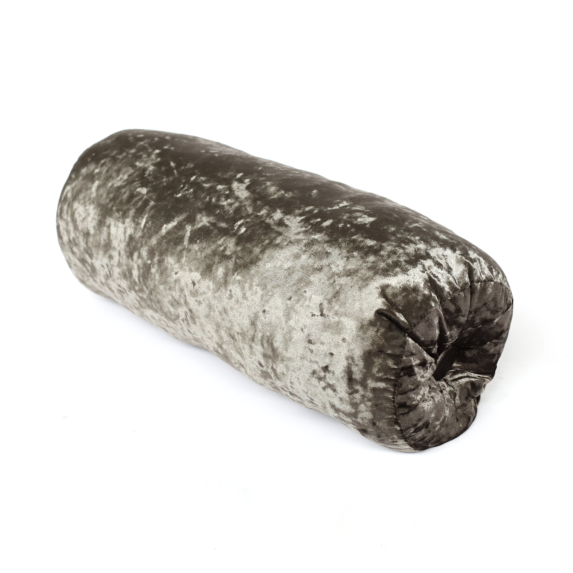 Samt-Kissenrolle grau, B 40 cm, Ø 17 cm von fischer's lagerhaus