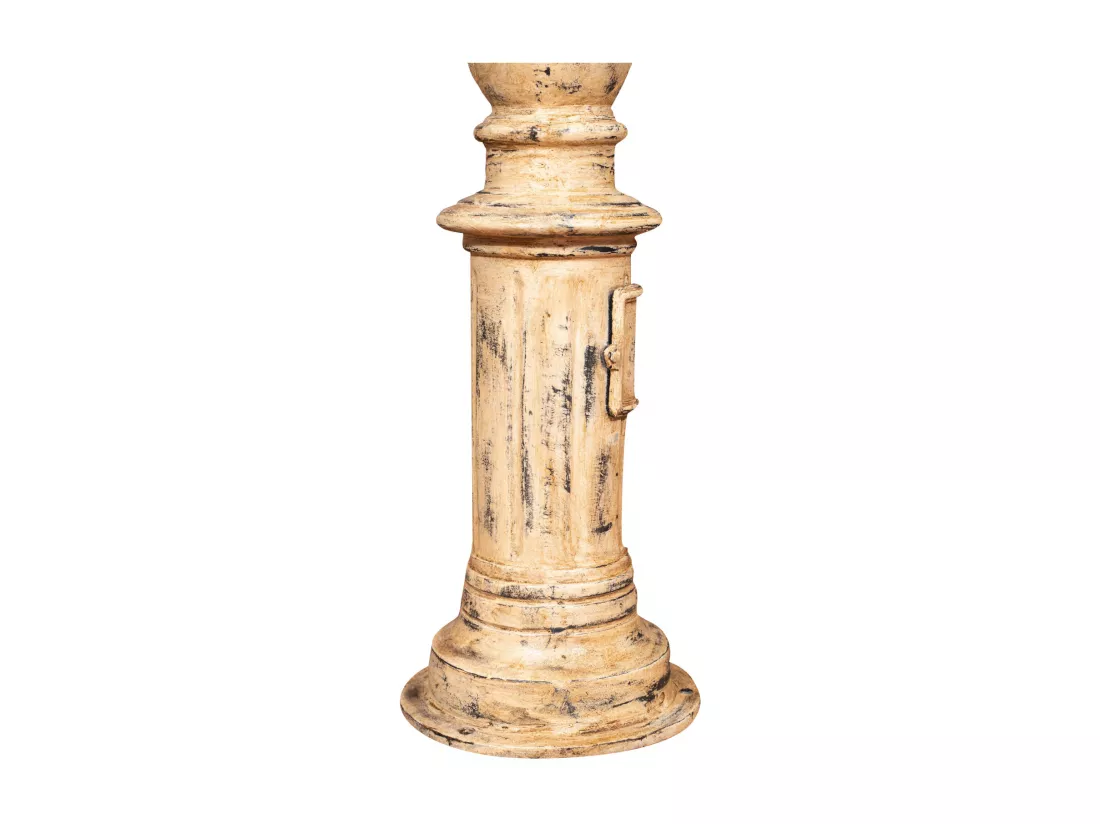BISCOTTINI Colonne - Colonne en Fonte Finition Antique - Décorative - Jardin - Extérieur - Sculpture - Décoration de Jardin - 35x35x300cm
