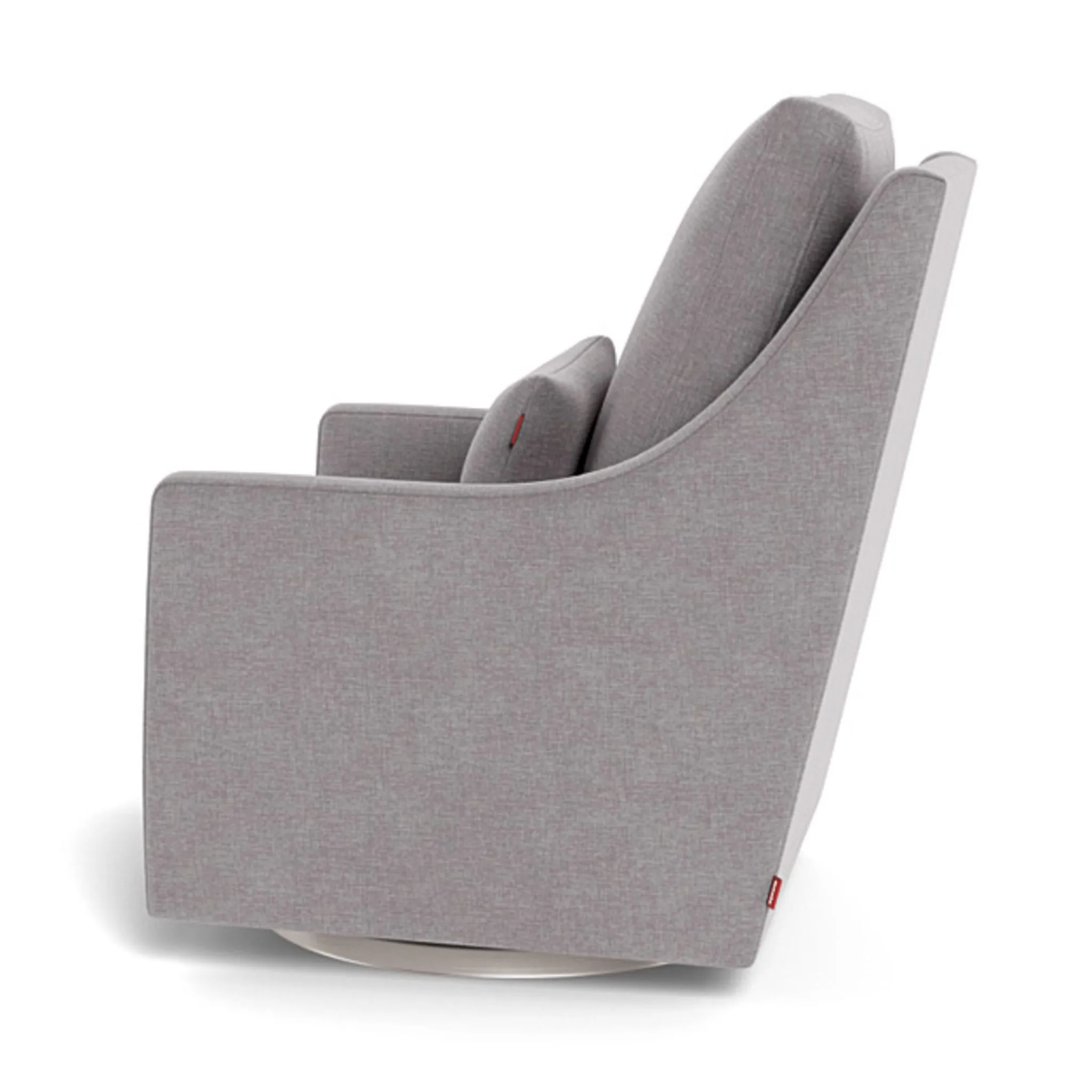 Monte Fauteuil Berçant et Pivotant Vera - Pebble Gris  Argent