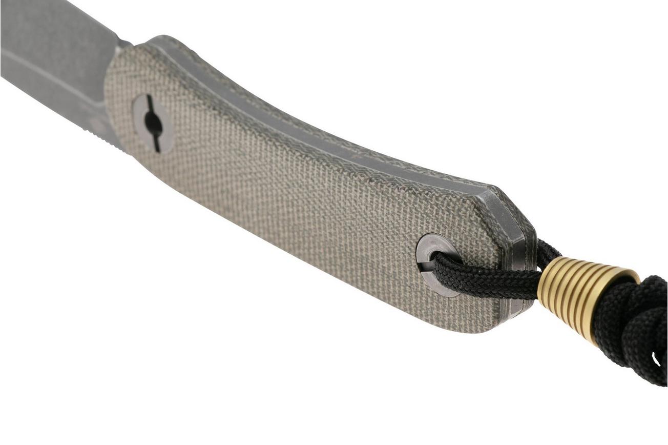 KNAFS Lander 4 KNAFS-00394 Moondust Micarta, vaststaand mes