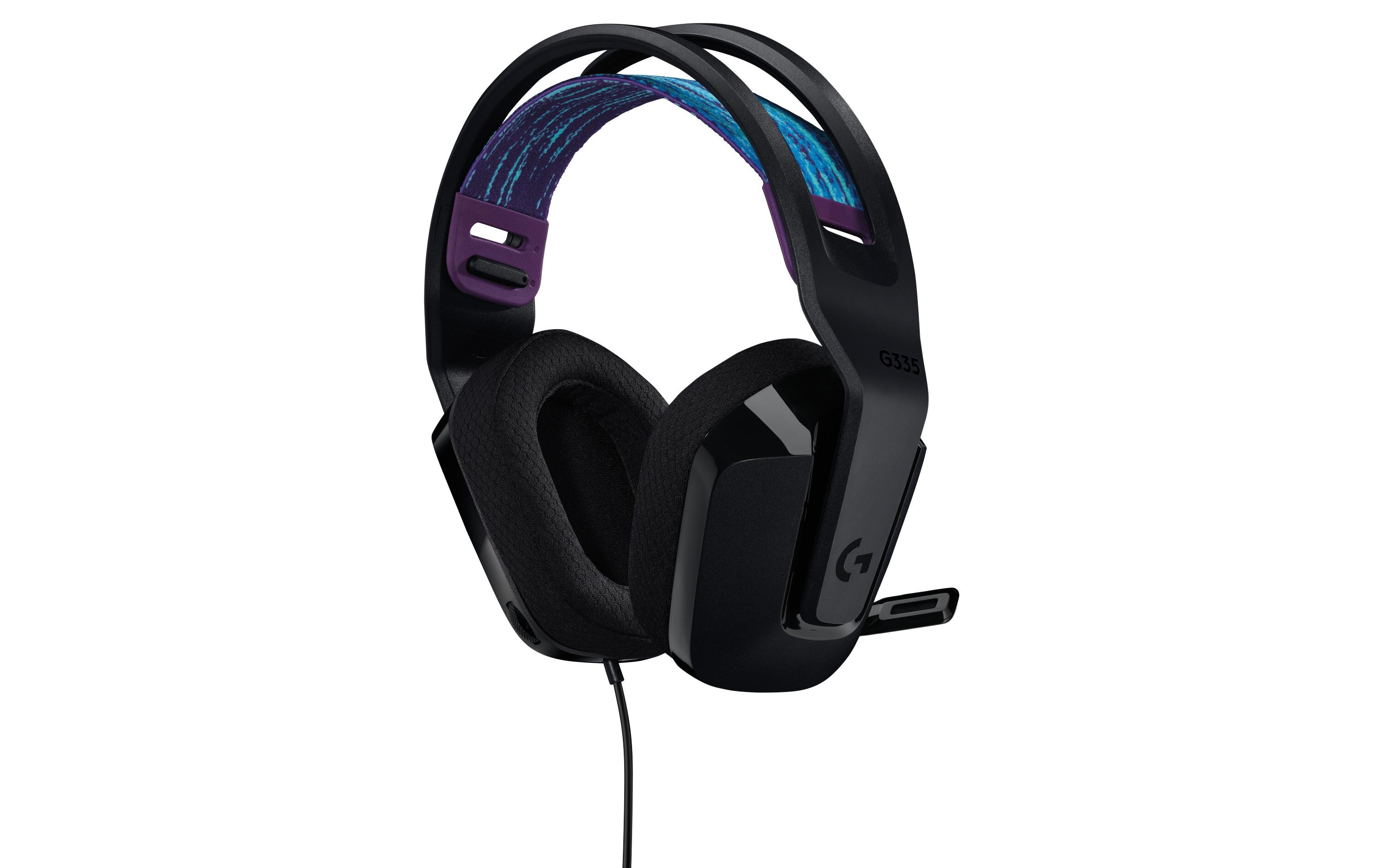 Headset G335 Gaming SchwarzKomfortables Gaming-Headset für PC und Spielkonsolen
