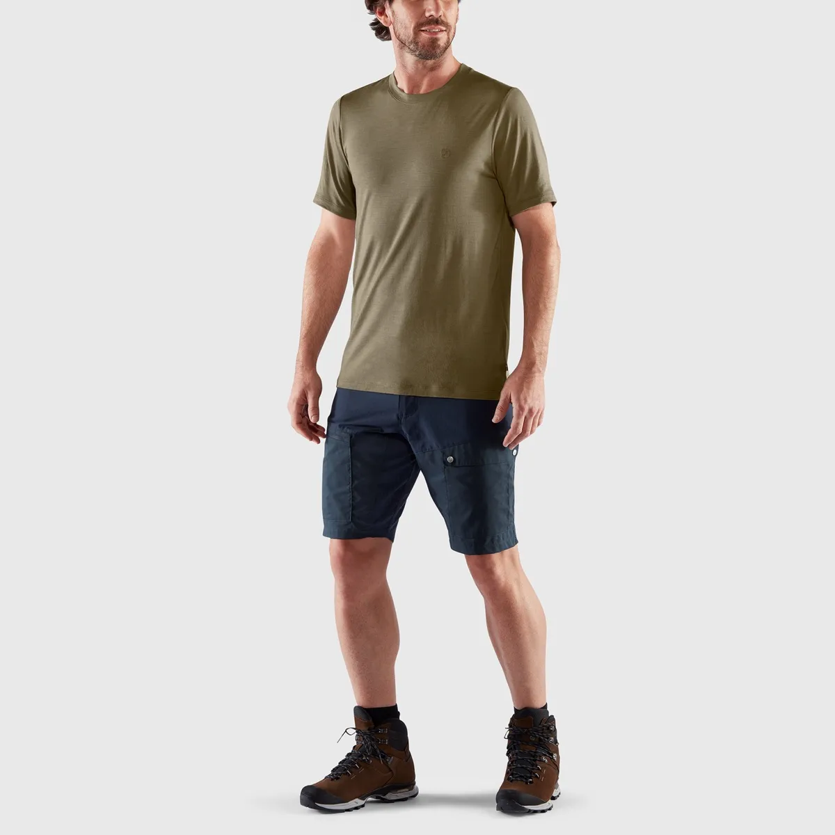 Fjällräven Men's Abisko Wool SS Dark Navy