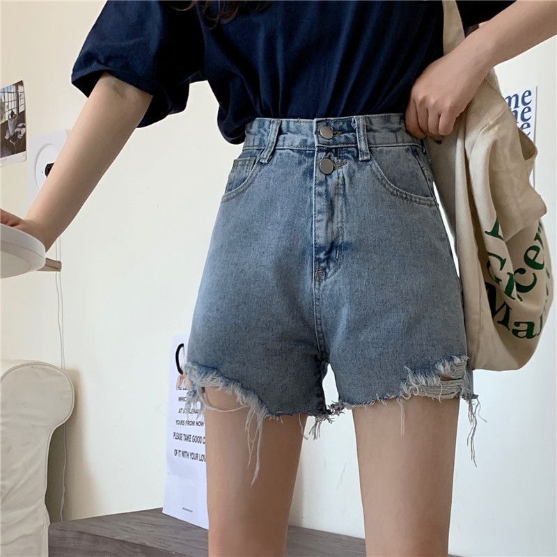 Closette - Versleten denim shorts