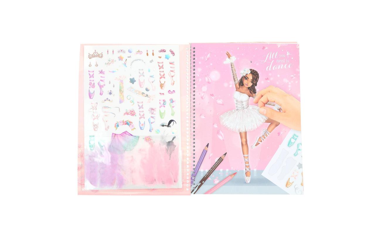 Create your TOPModel kleurboek met stickers BALLET