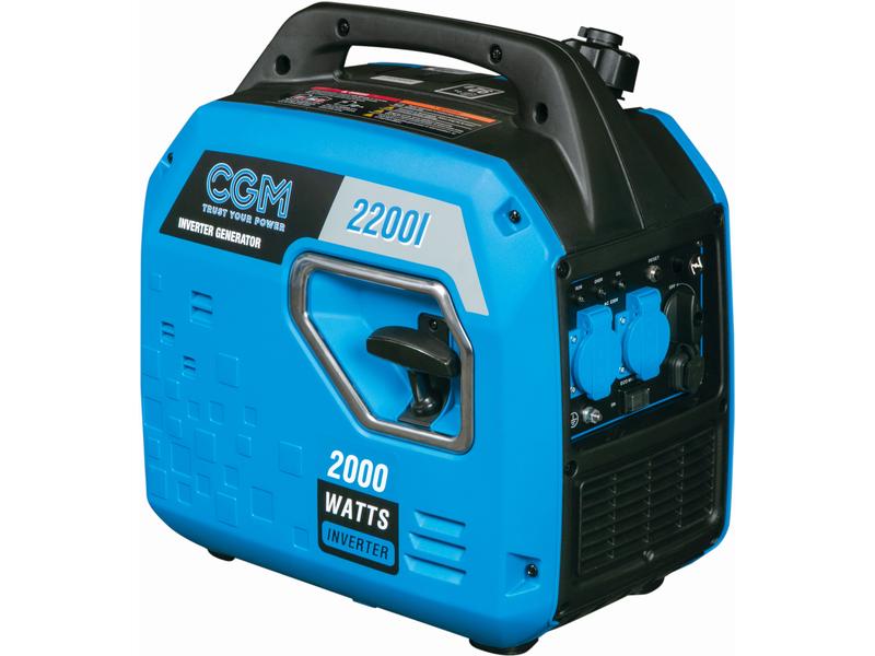 CGM Benzin-Stromerzeuger Inverter 2200I, 4-Takt, 2000W 4-Takt Benzingenerator mit 2000 W Leistung und 4 l Tank