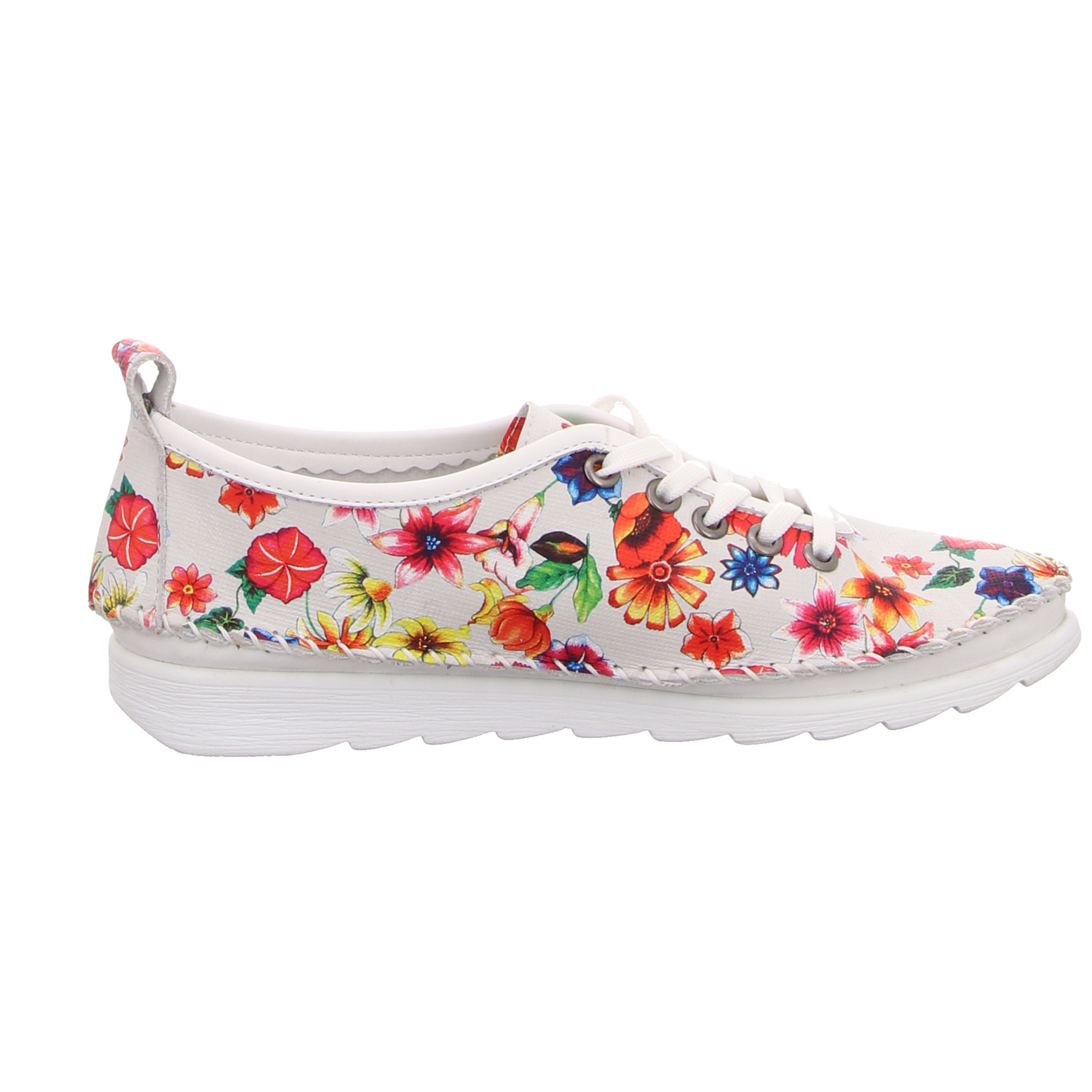 HBH Schnürhalbschuh bunt weiss/weiss kombi