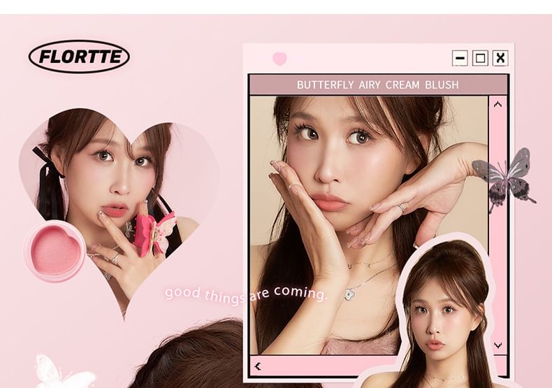 FLORTTE - Butterfly Series Blush Cream - 3 kleuren (6-9)