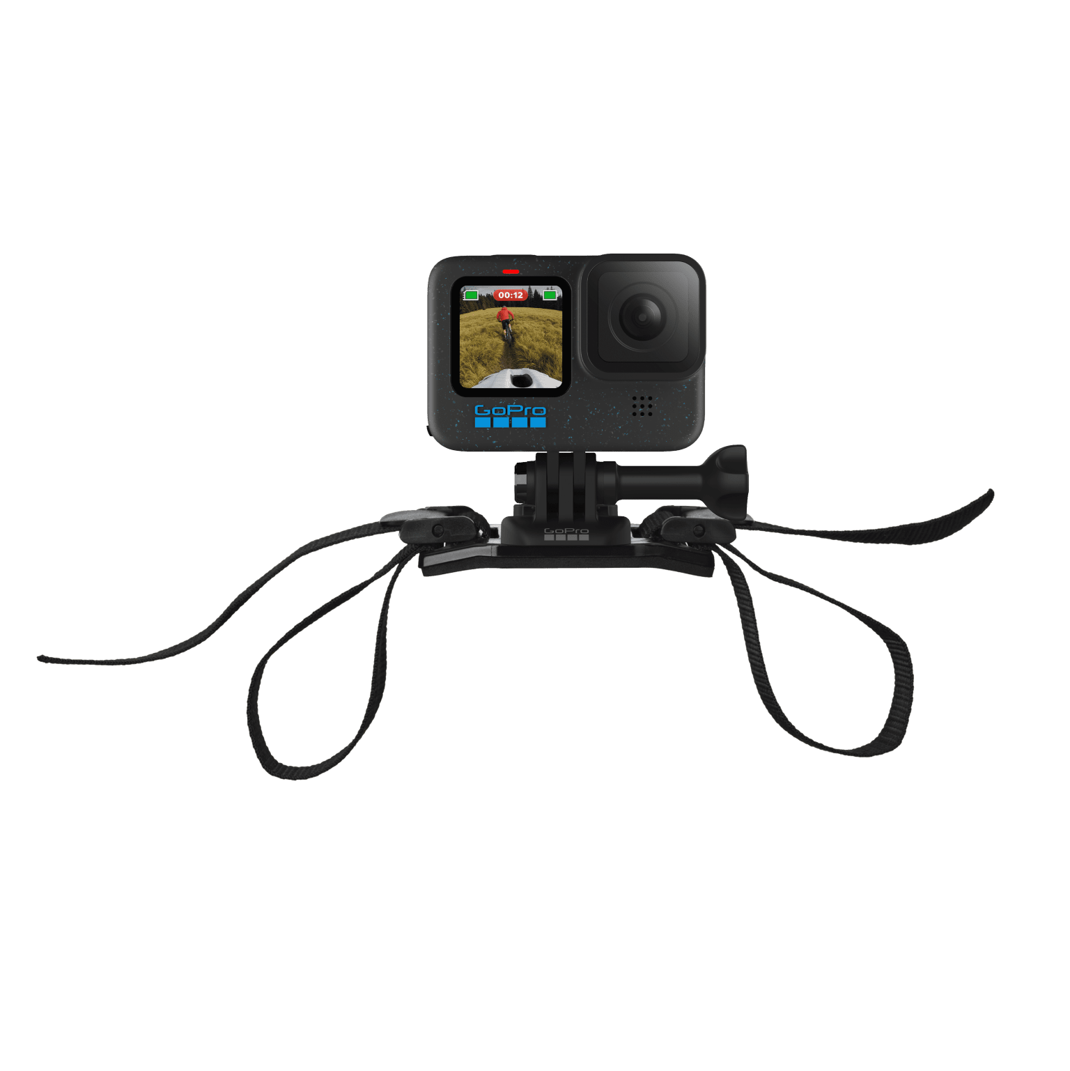 Gurthalterung für belüftete Helme(Adjustable Strap for Bike, Ski, Kayak + Sports helmets)