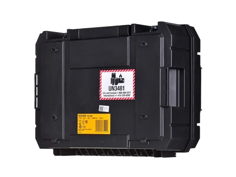 DeWALT DCG405P3-QW - Vinkelsliber - ledningfri - 125 mm - 3 batterier - 18 V