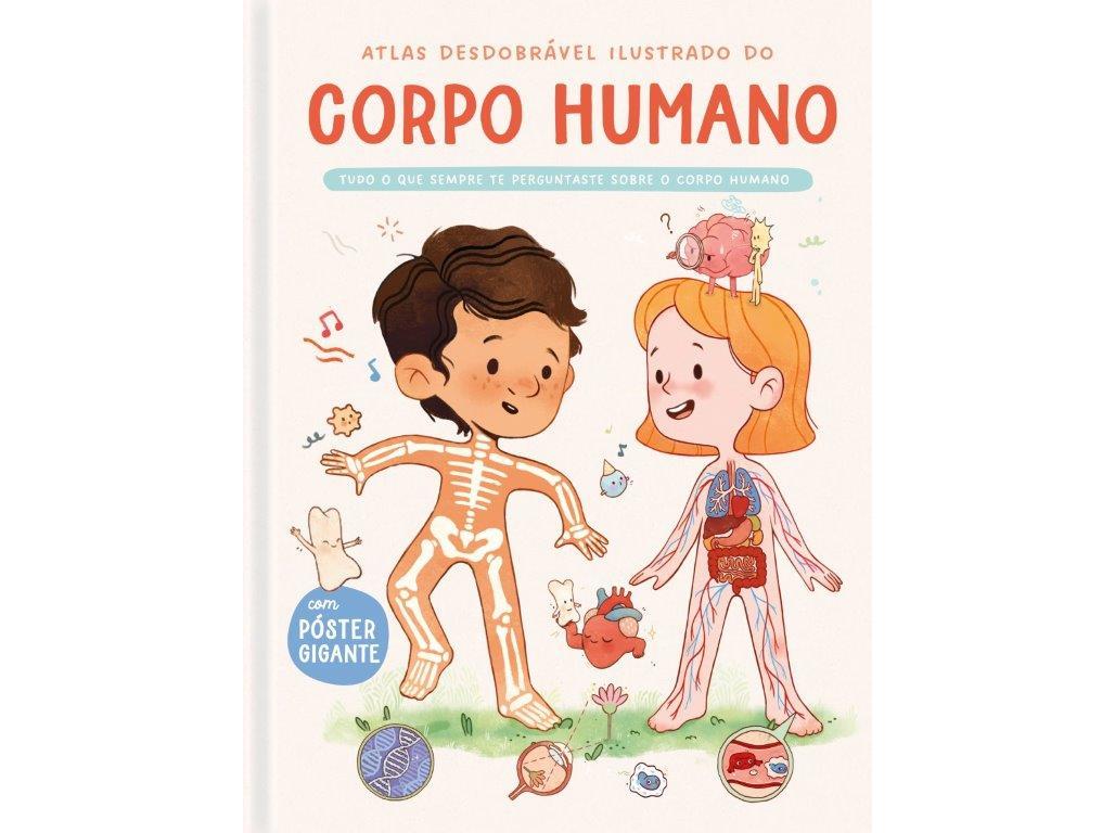 LIVRO ATLAS DESDOBRÁVEL ILUSTRADO - O CORPO HUMANO