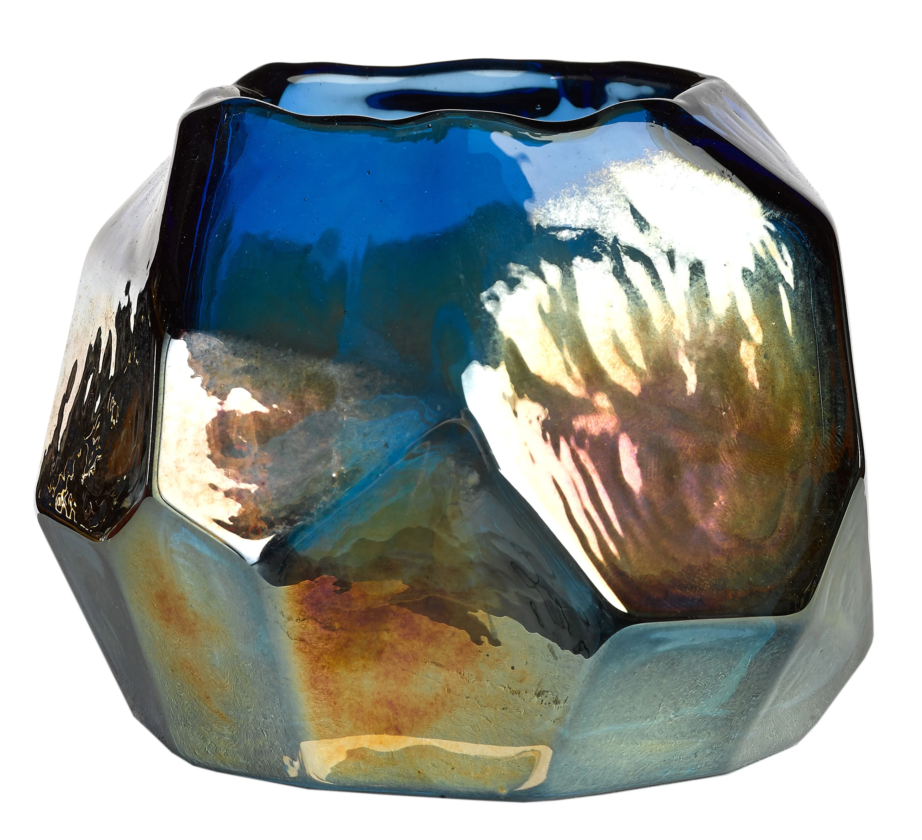 GRAPHIC LUSTER - Photophore verre | Bleu