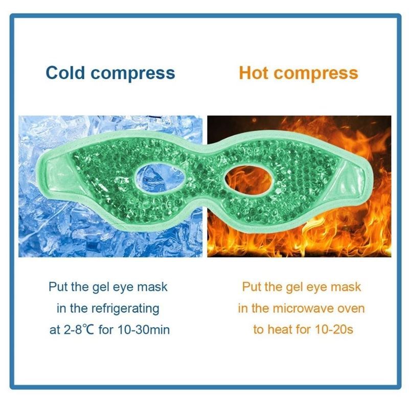 Hot & Cold Eye Mask / Cooling Mask - Entspannende Spa-Gel-Maske für die Augen - Ass. Farbe