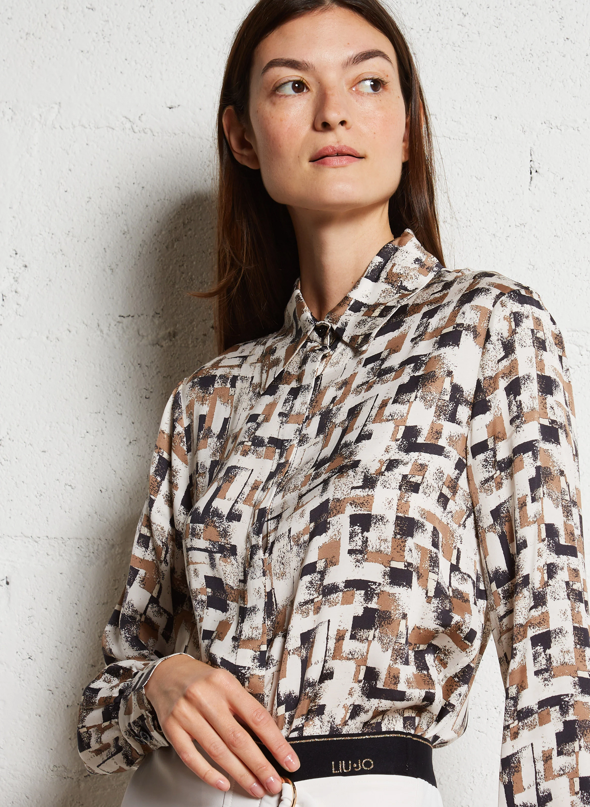 Chemise droite à col classique| Multicolore