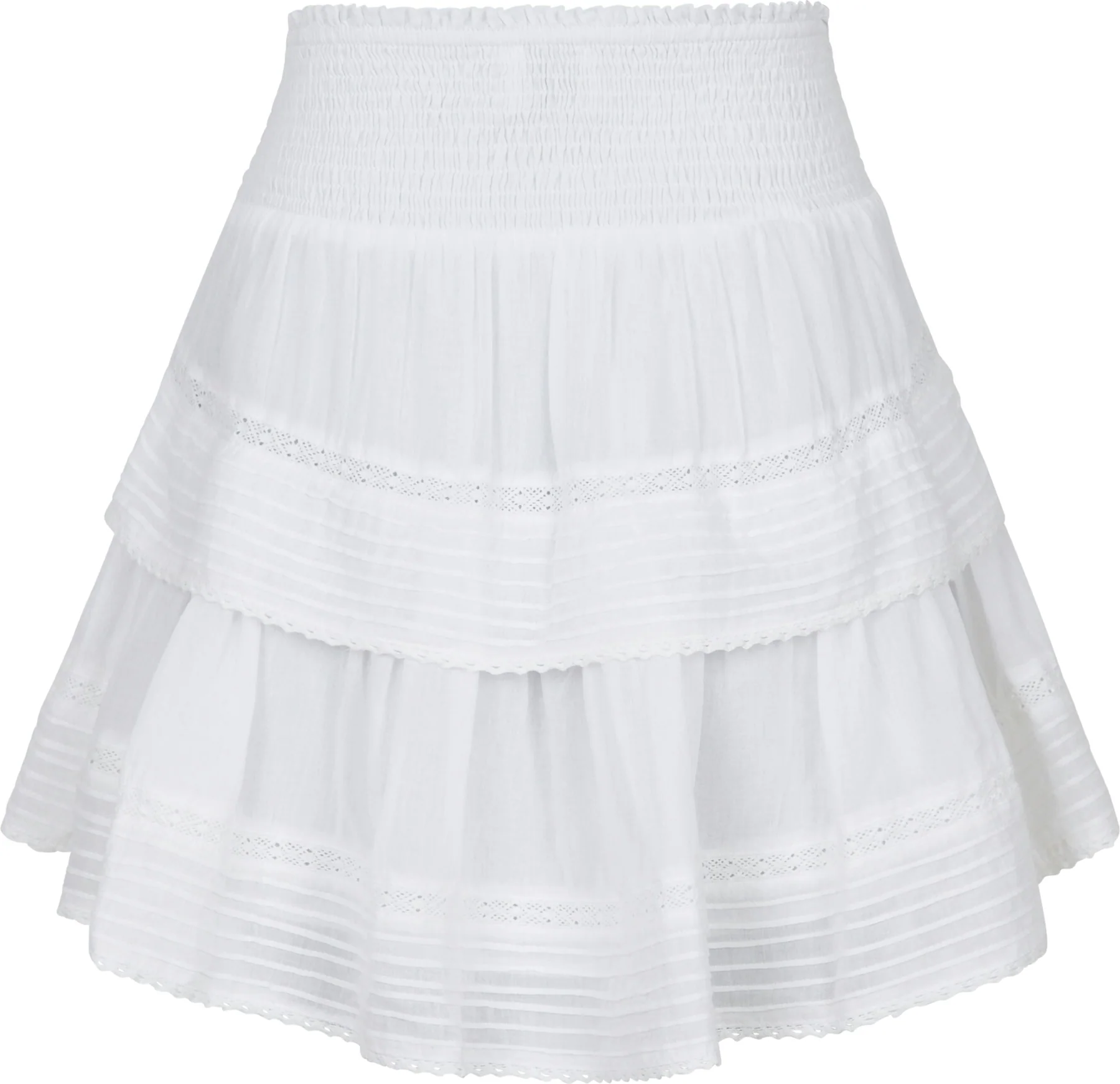 Neo Noir Kenia S Voile Skirt white
