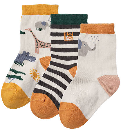 Liewood Socken - 3er-Pack - Silas - Safari/Sandy Mix