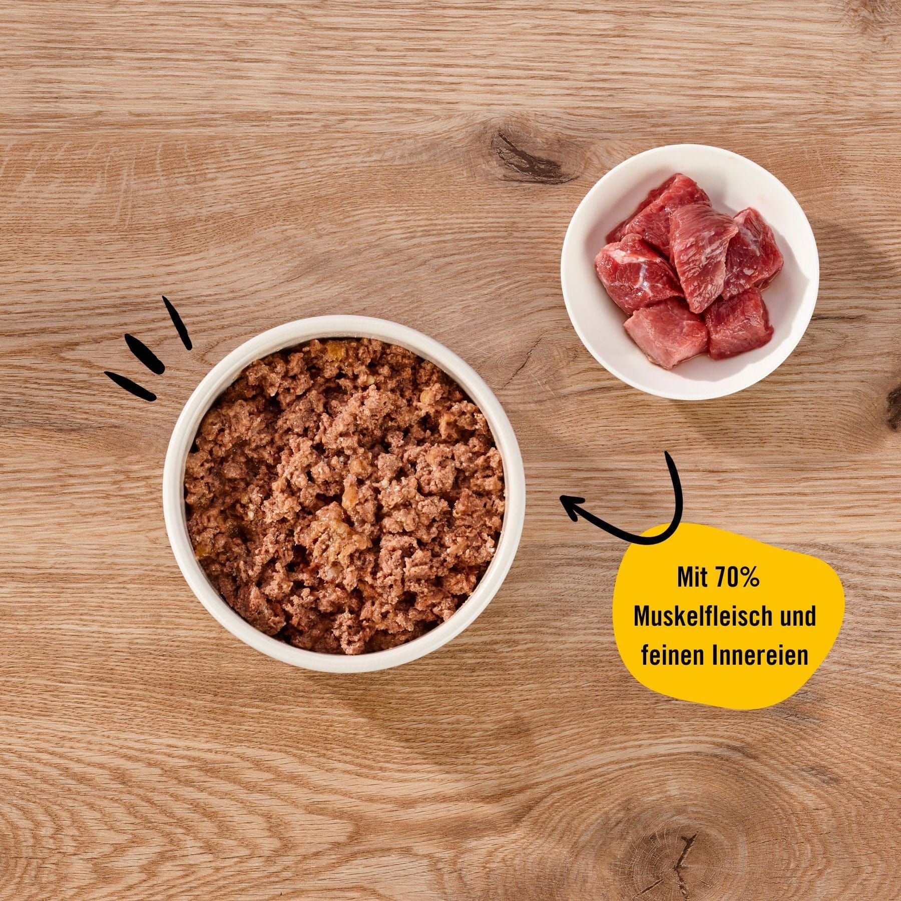 Dogs’n Tiger Adult Premium Katzenfutter Schmaus, Katzen Nassfutter, Getreidefrei, Rind & Leinöl