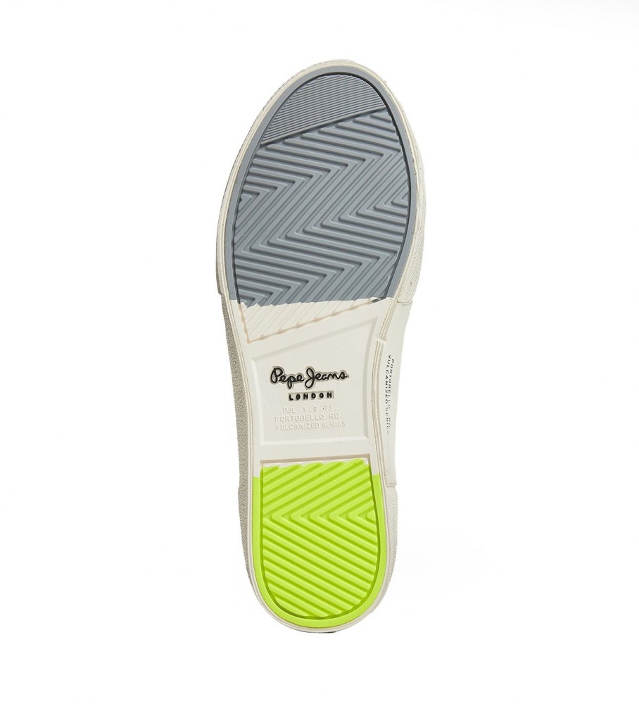 Tênis Pepe Jeans Kenton Vintage de Couro Branco