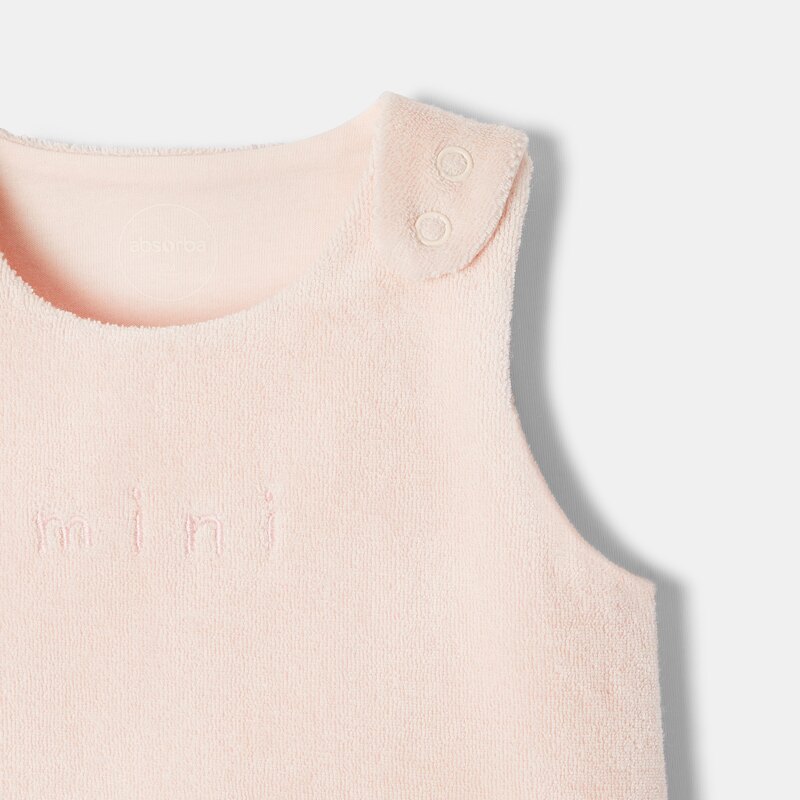 Combinaison en coton éponge rose naissance Absorba Rose