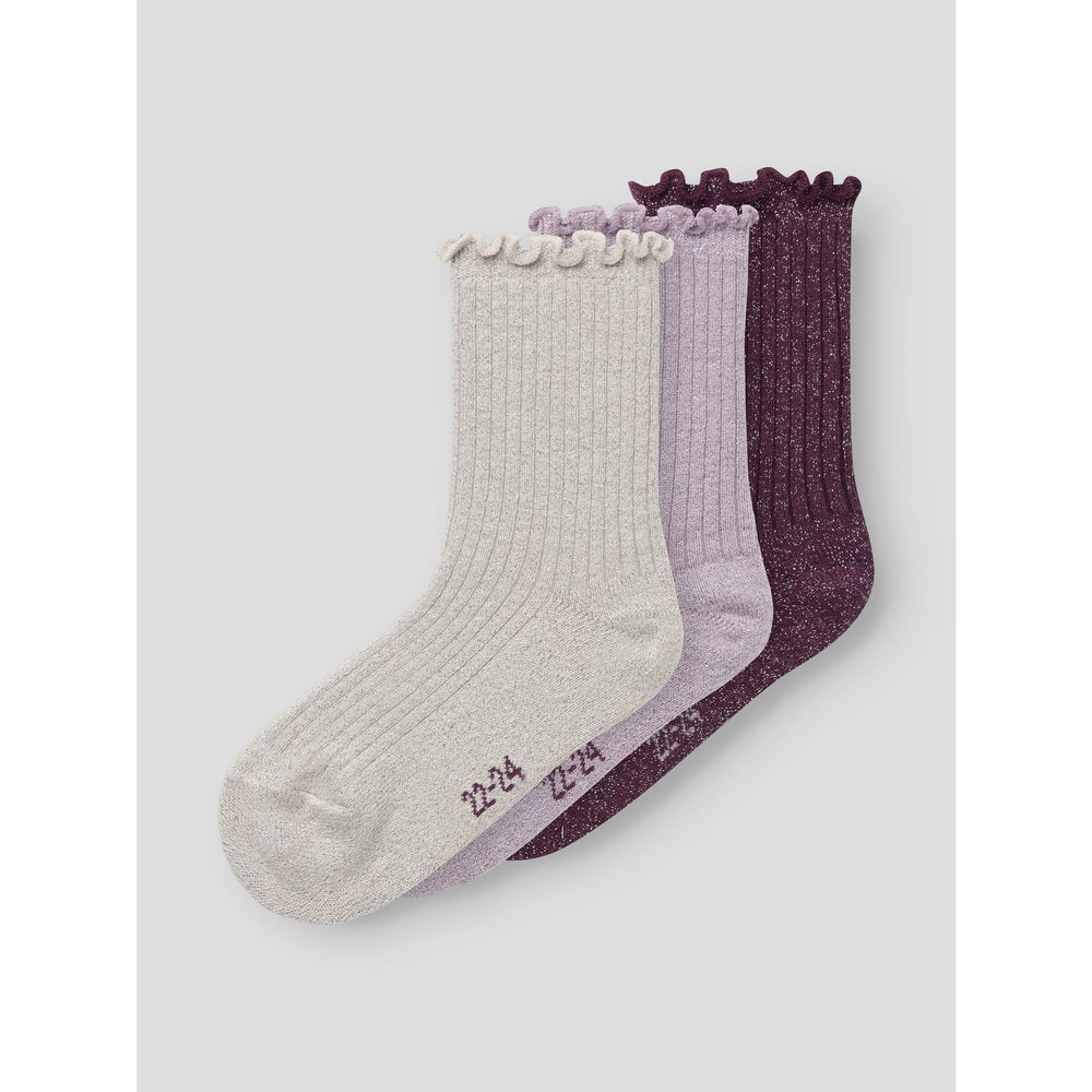 Køb Name It Keepsake Lilac Nmfrosie 3p Strømper