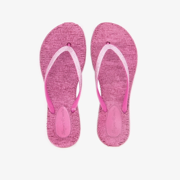 Supercracks dames teenslippers roze