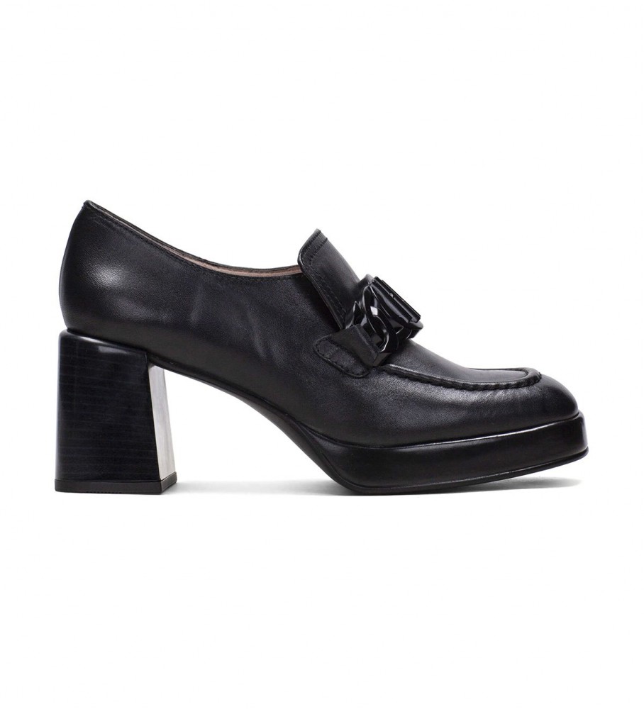 Sapatos Hispanitas Tokyo em couro preto - Altura do salto: 7 cm -