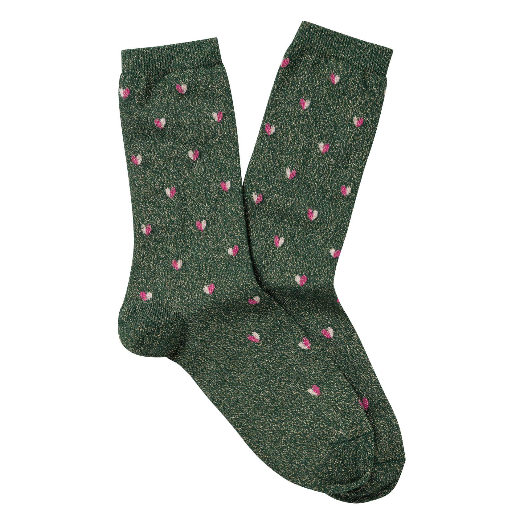 LOVE - Chaussettes imprimées en coton mélangé | Vert