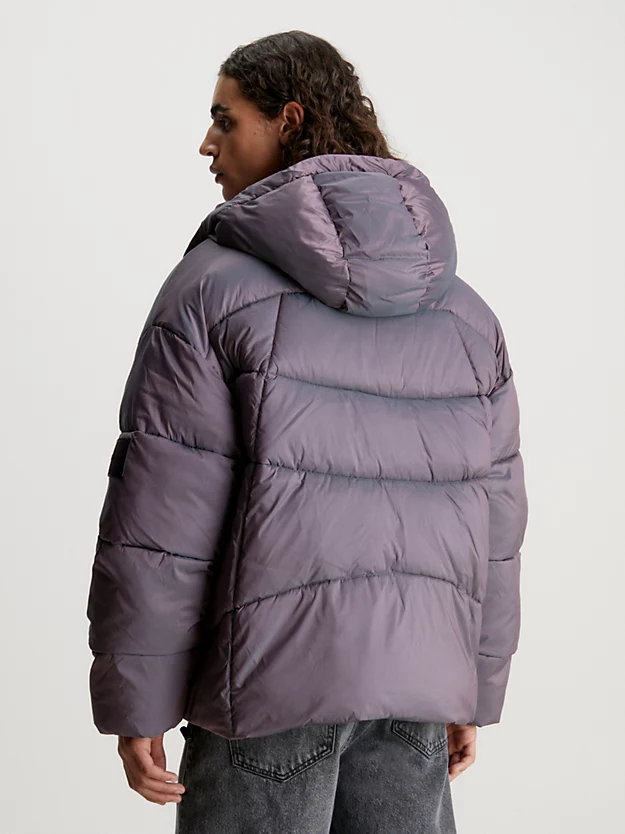 Jaqueta oversized de plumas ripstop