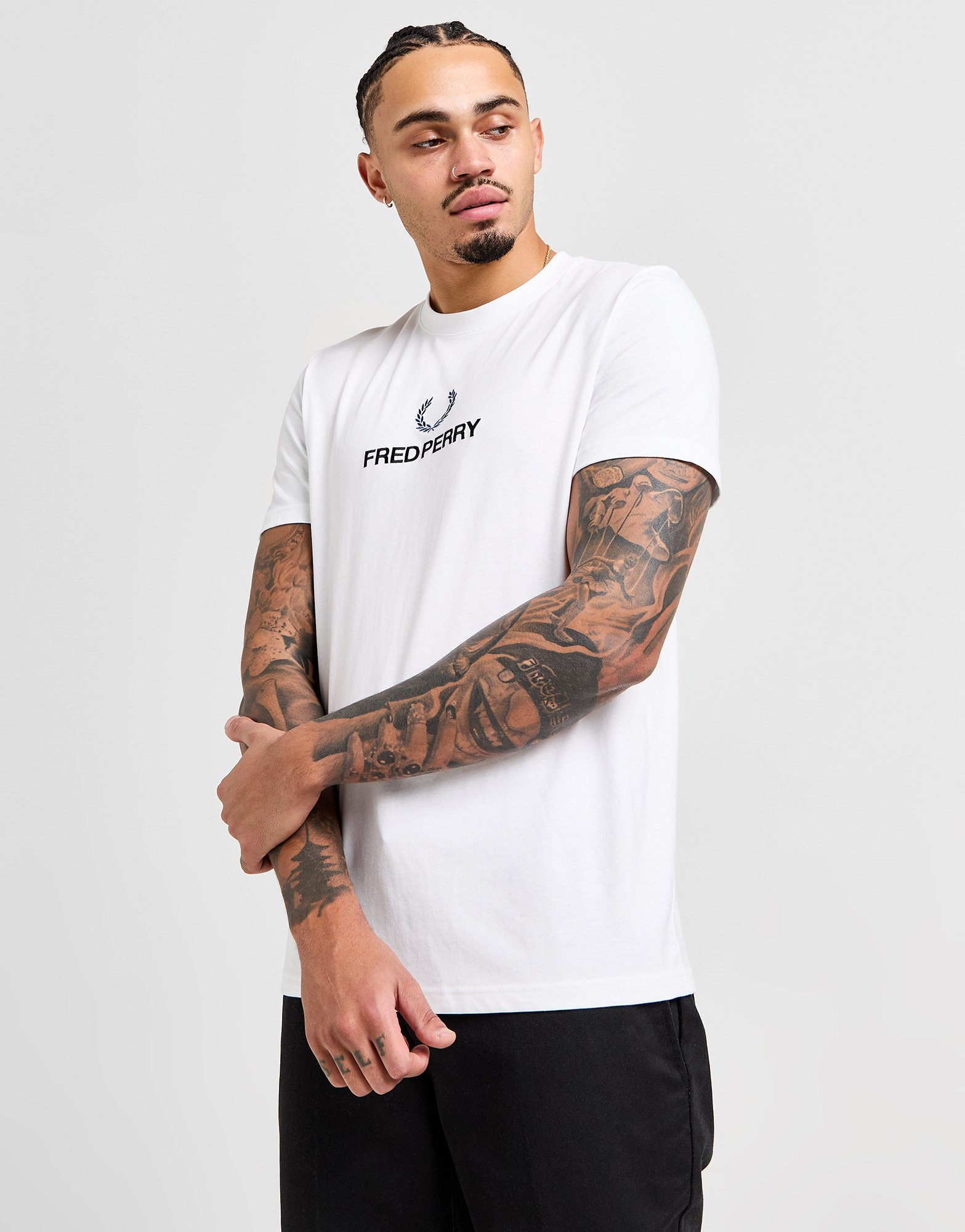 Fred Perry T-Shirt Global Stack Logo Homme