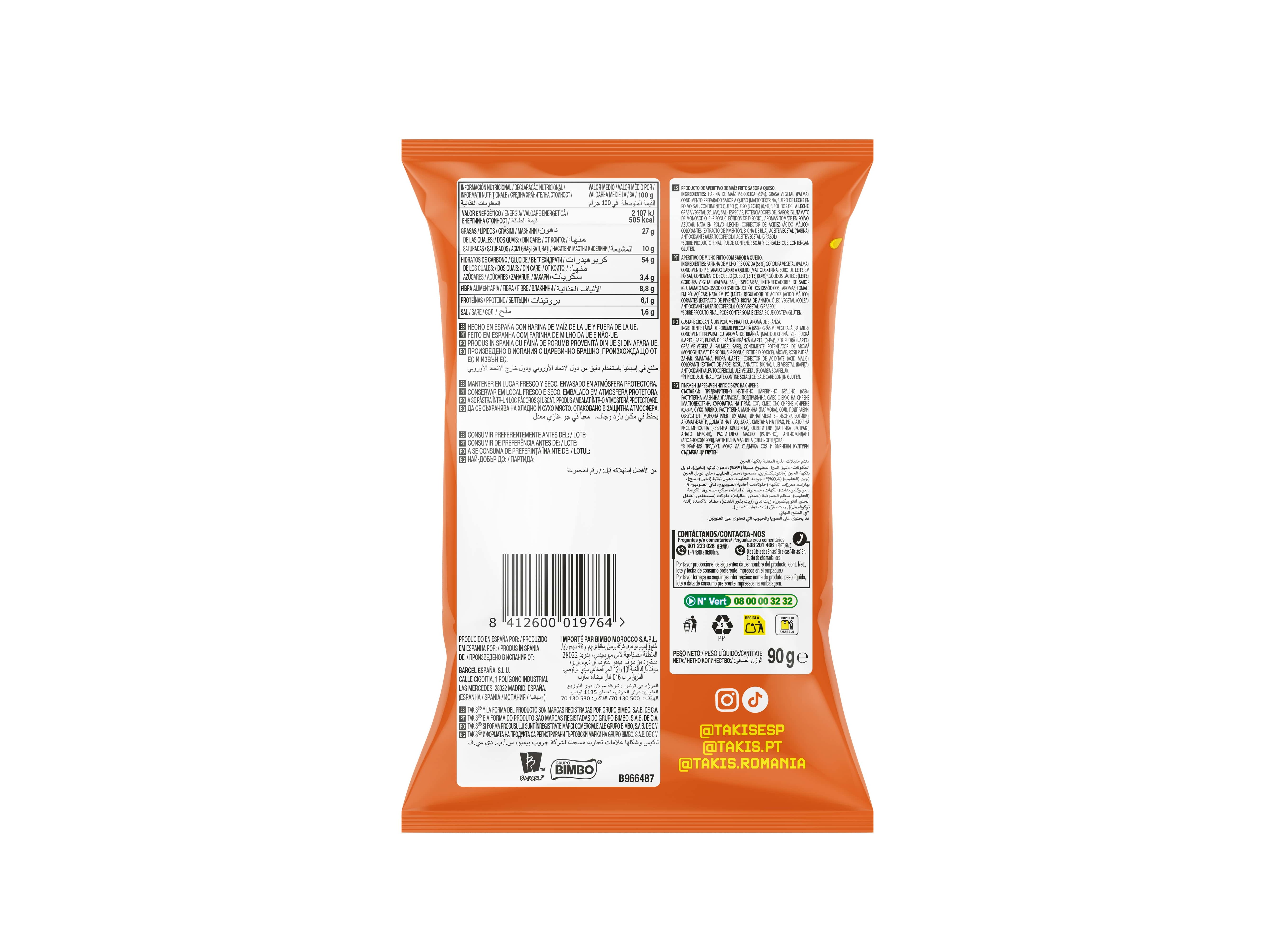APERITIVOS TAKIS INTENSE NACHO 90G