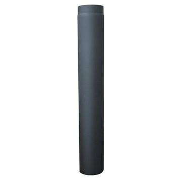 Livn Kachelpijp enkelwandig recht antraciet 1000x150 mm