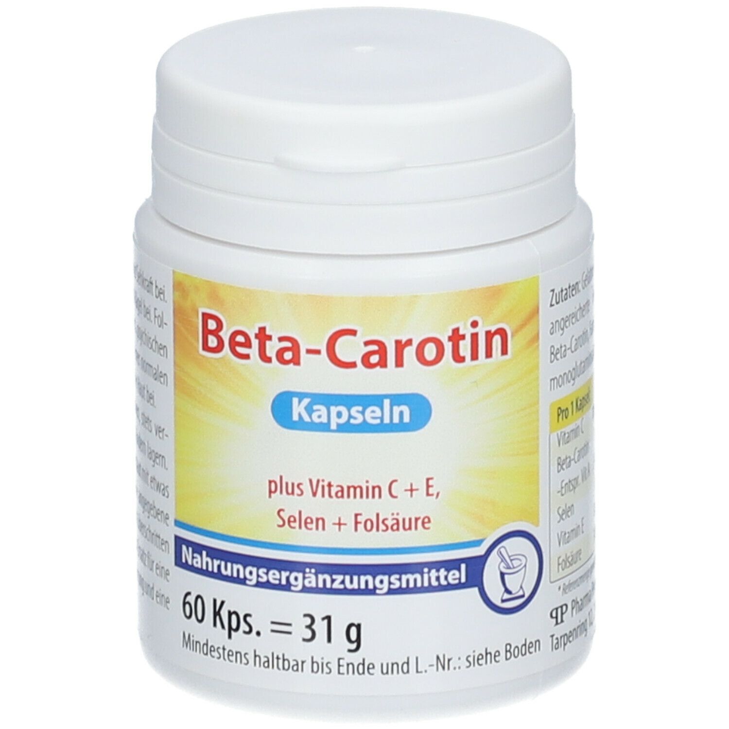 Beta Carotin Kapseln + Vitamin C + E