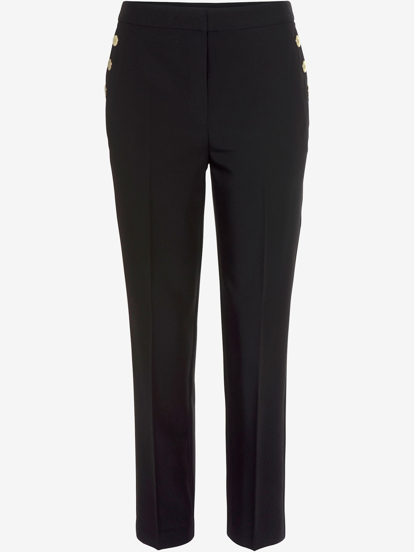 Pantalon plissé bouton coulissant et fermeture à glissière devant