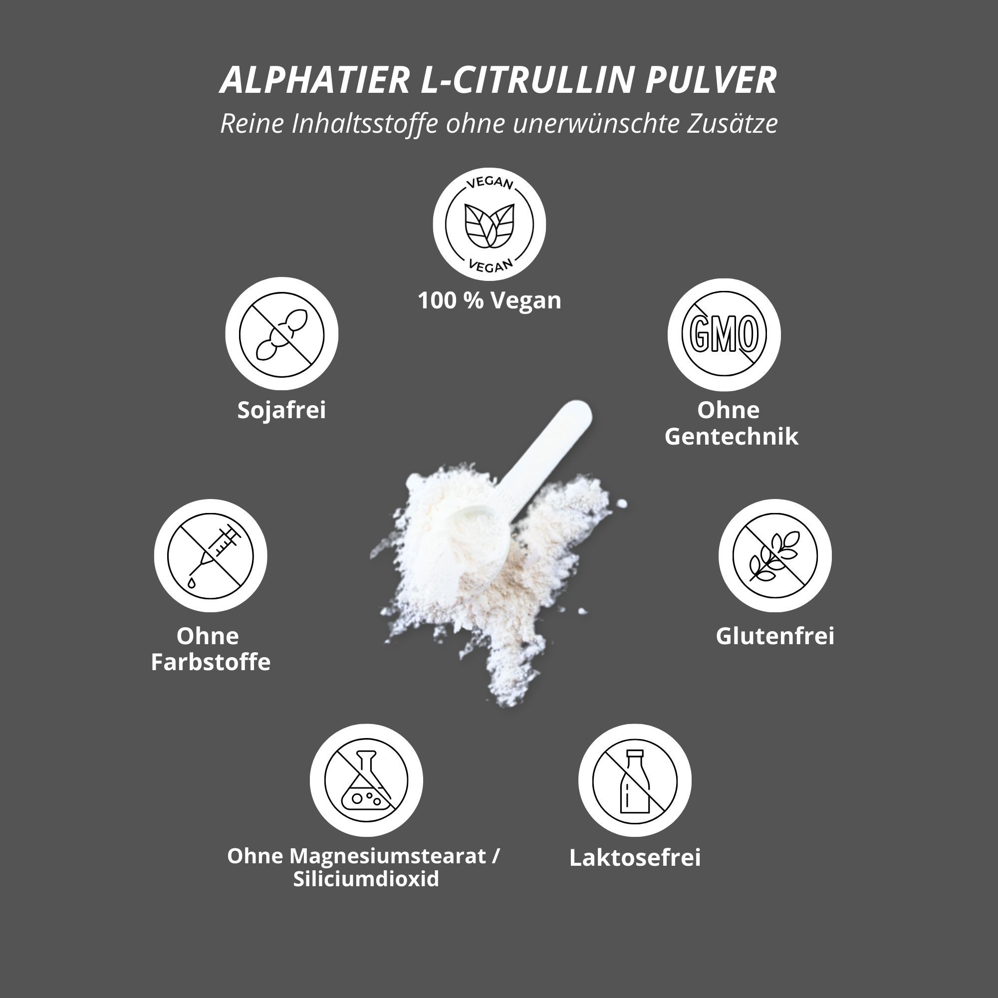 Alphatier L-Citrullin Malat Pulver 500g hochdosiert