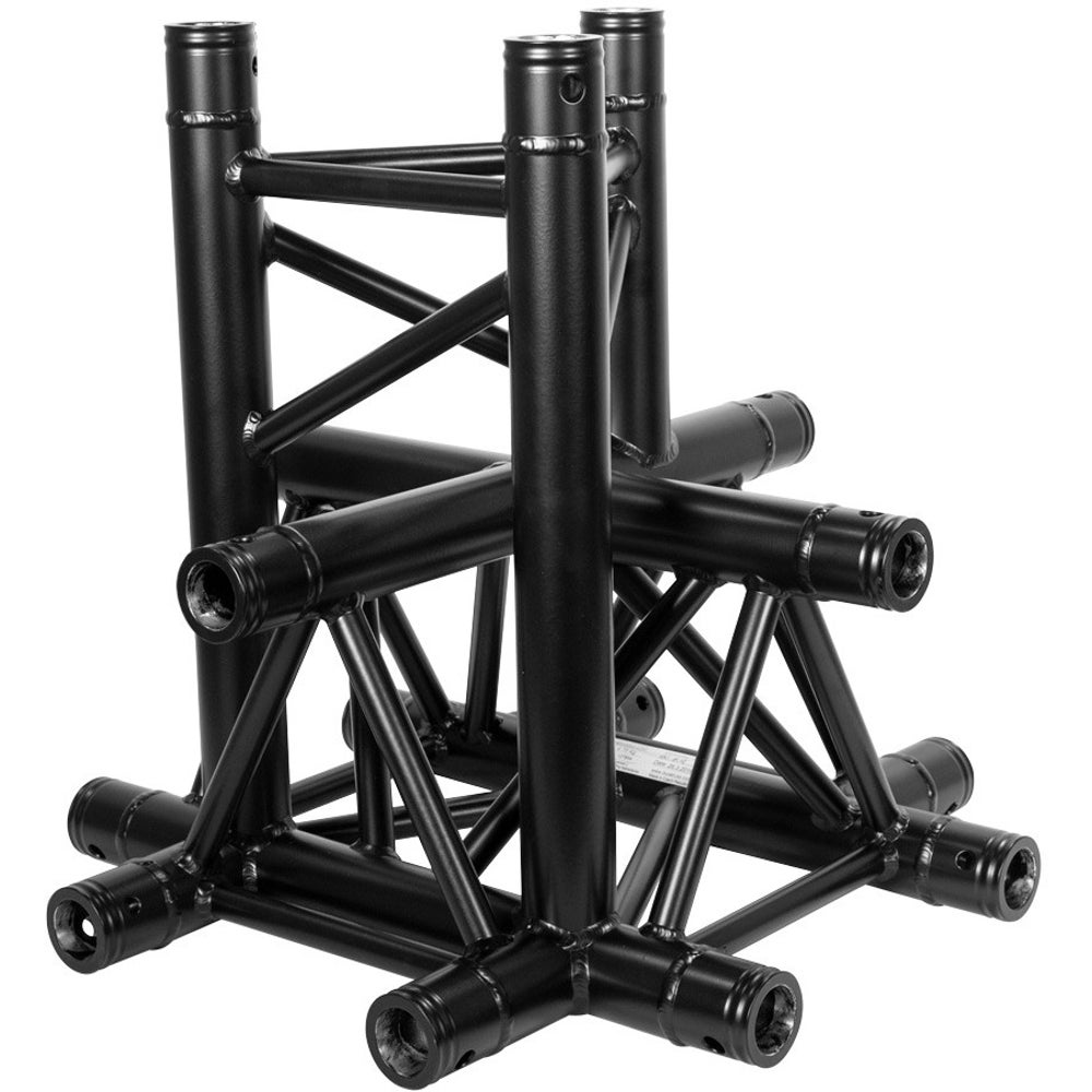Duratruss DT 33/2-C53-XU X-stuk + omhoog - mat zwart