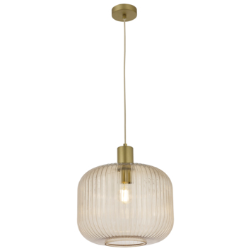 KARWEI hanglamp Flynn XL bruin Ø35cm