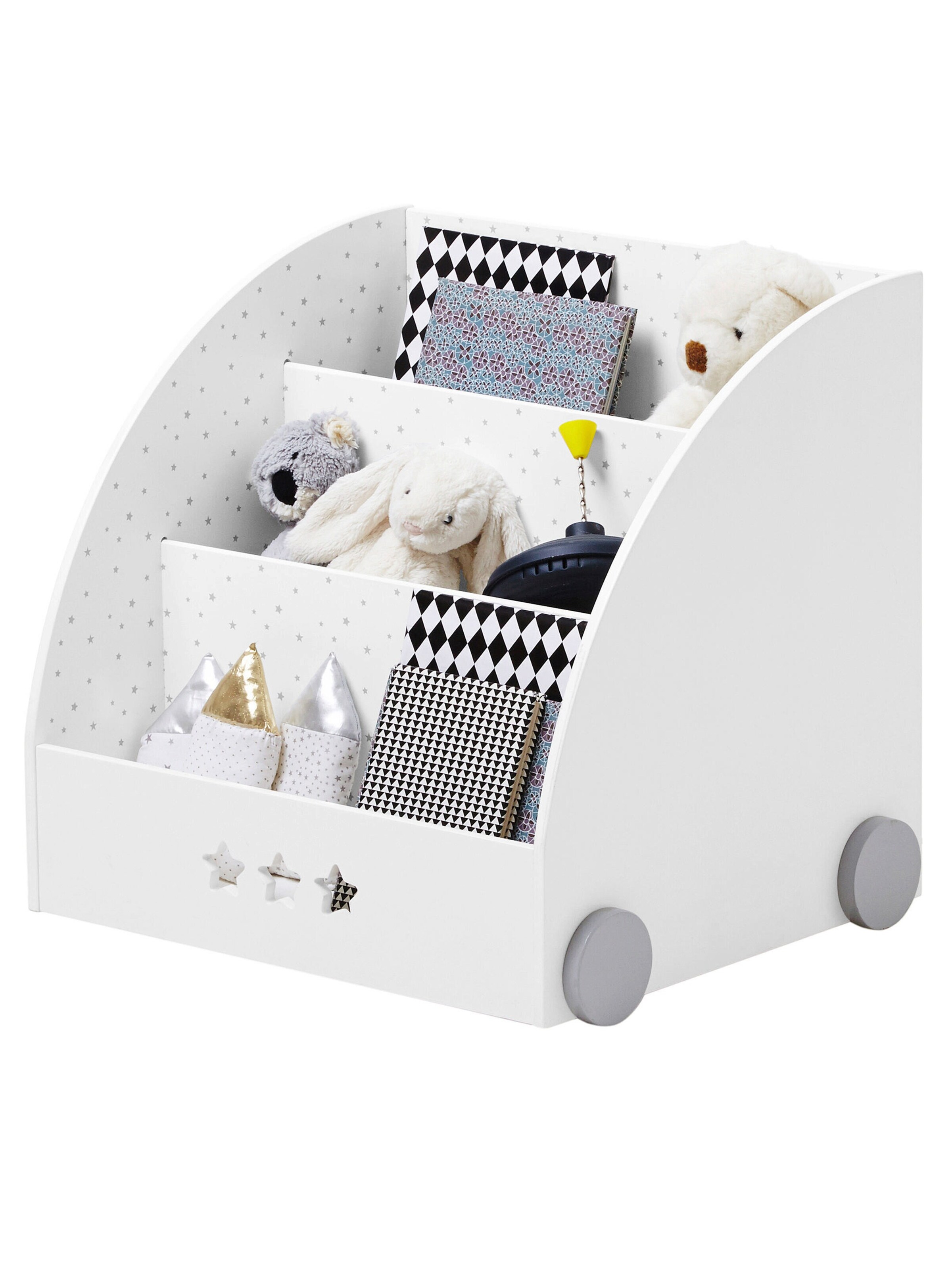 Vertbaudet Bücherregal SIRIUS für Kinderzimmer weiß/grau