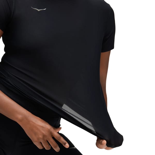 T-shirt trail HOKA ONE ONE AIROLITE RUN SHORT SLEEVE W BLACK